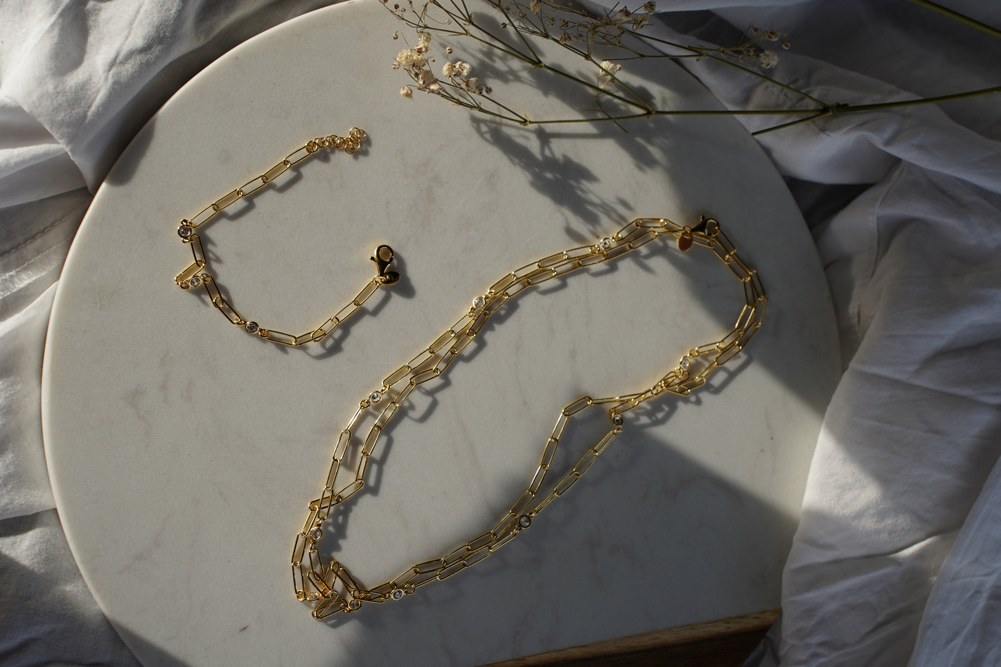 Sparkle Chain Necklace Long