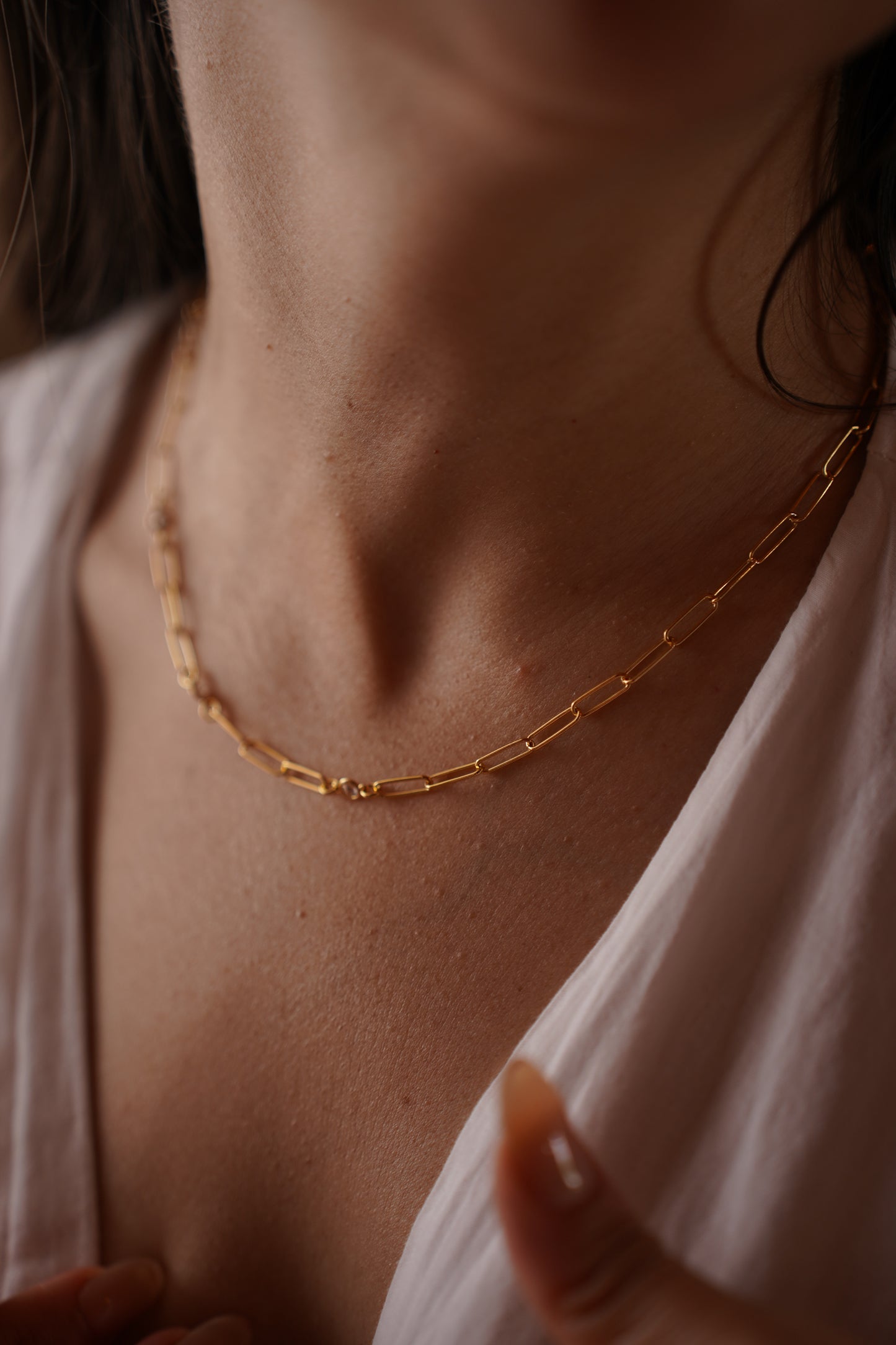 Sparkle Chain Necklace Short