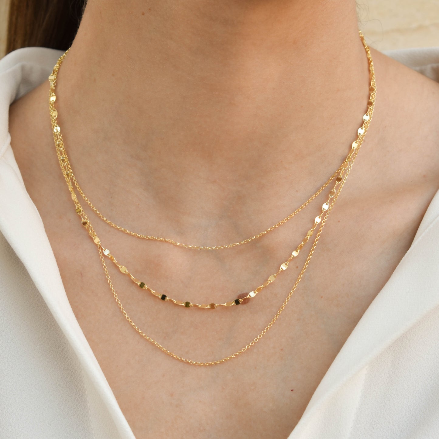 Triplechain Necklace