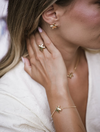 Sea star earrings