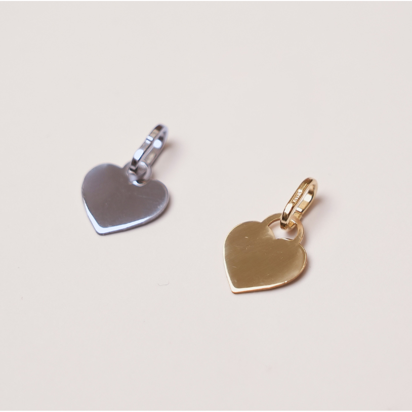 Micro heart charm