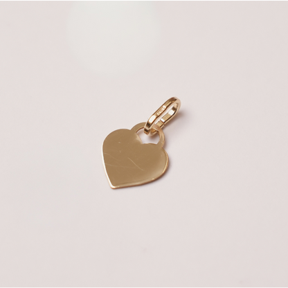Micro heart charm