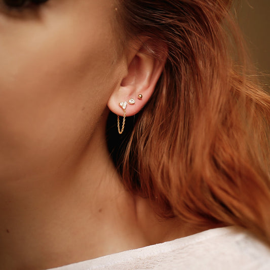 Tiny Sphere Earring
