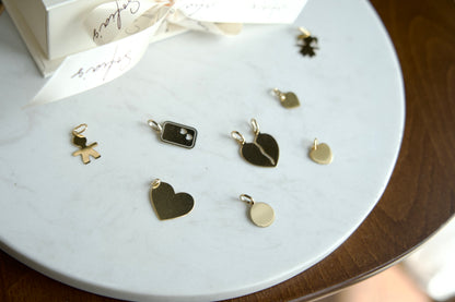Micro circle charm