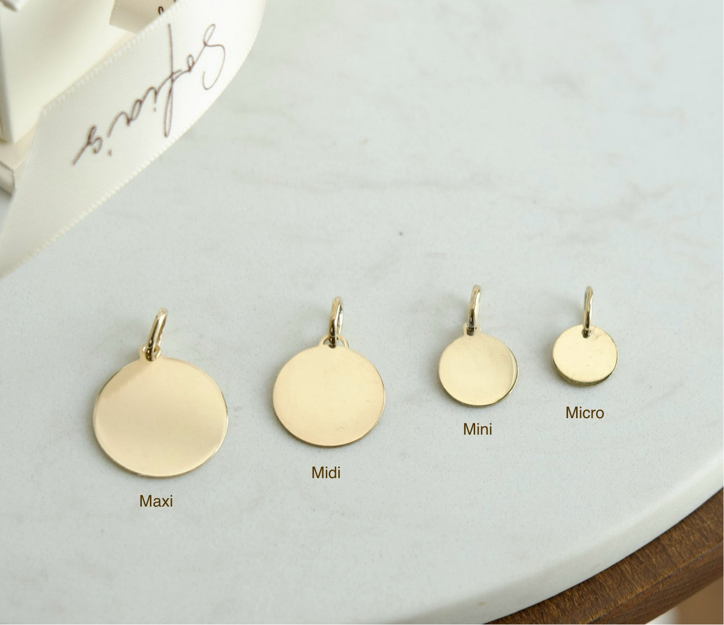 Micro circle charm