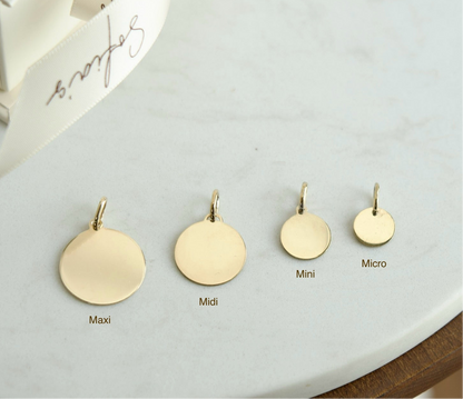 Micro circle charm