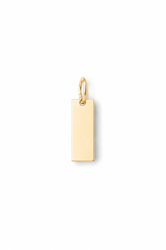 Tiny plate charm