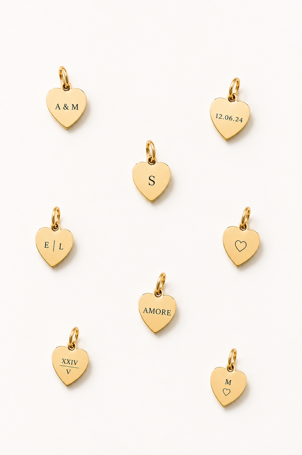Tiny heart charm
