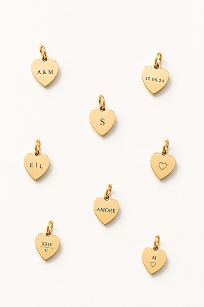 Tiny heart charm